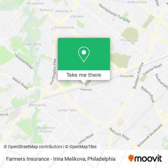 Farmers Insurance - Irina Melikova map