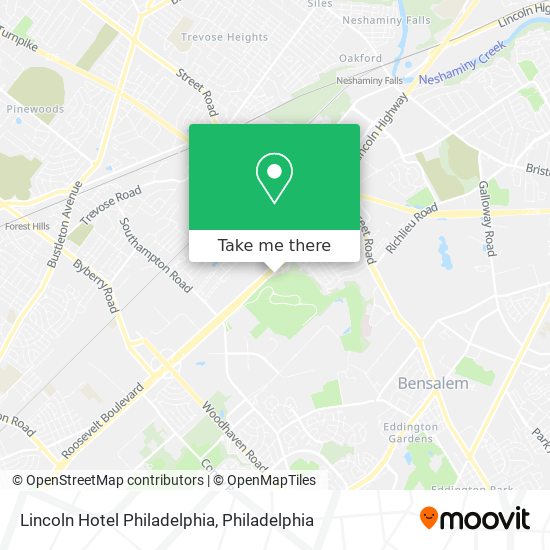 Lincoln Hotel Philadelphia map