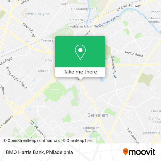 BMO Harris Bank map