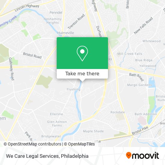 We Care Legal Services map