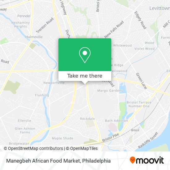 Manegbeh African Food Market map
