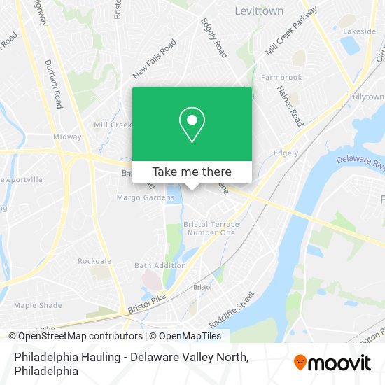 Mapa de Philadelphia Hauling - Delaware Valley North