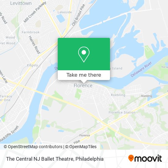 The Central NJ Ballet Theatre map