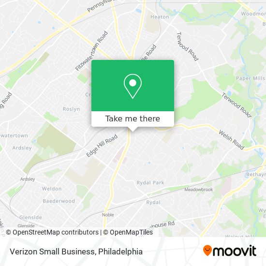 Mapa de Verizon Small Business