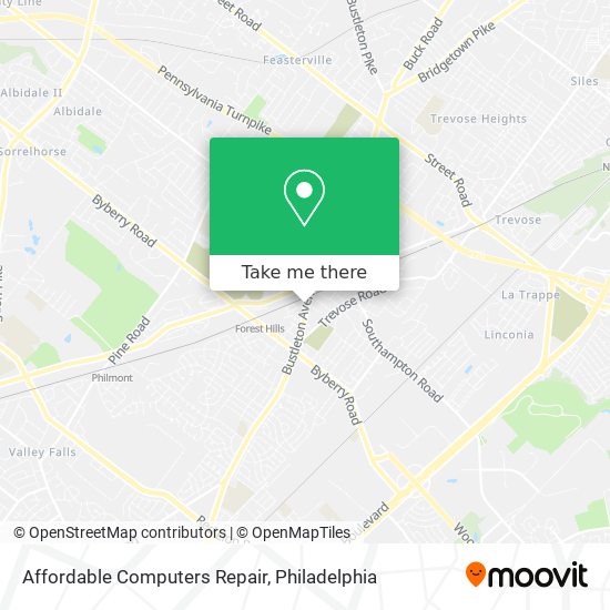 Affordable Computers Repair map