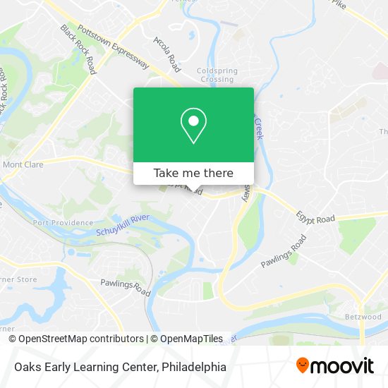 Oaks Early Learning Center map