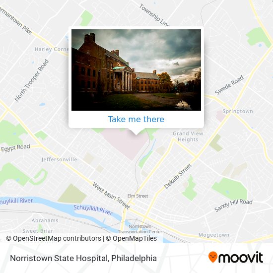 Norristown State Hospital map