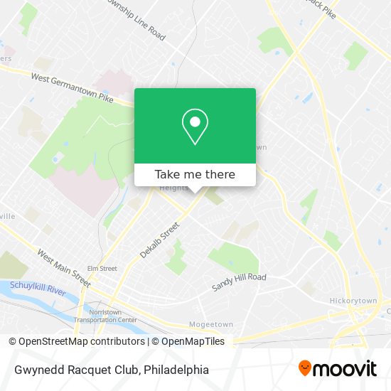 Gwynedd Racquet Club map