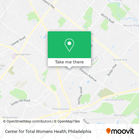Center for Total Womens Health map