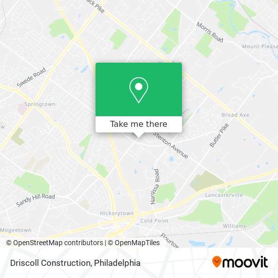 Mapa de Driscoll Construction