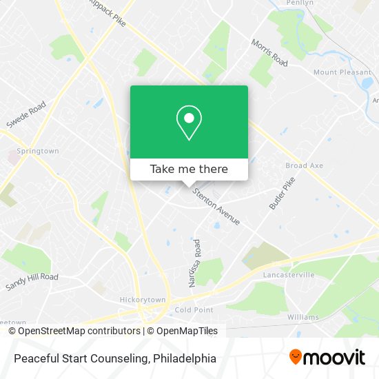 Peaceful Start Counseling map