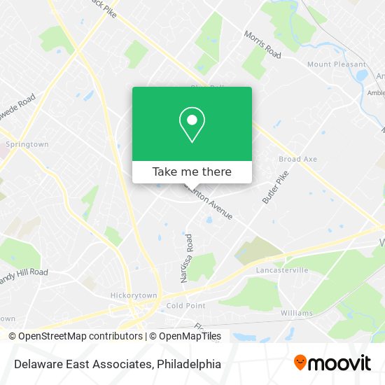 Mapa de Delaware East Associates