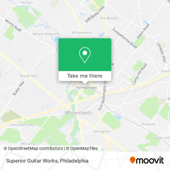 Superior Guitar Works map
