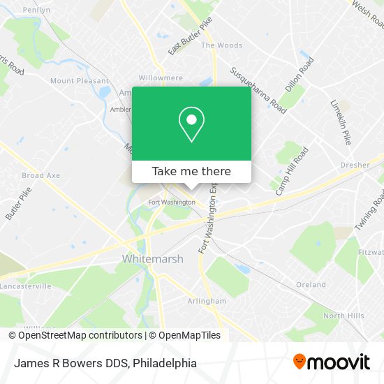 James R Bowers DDS map