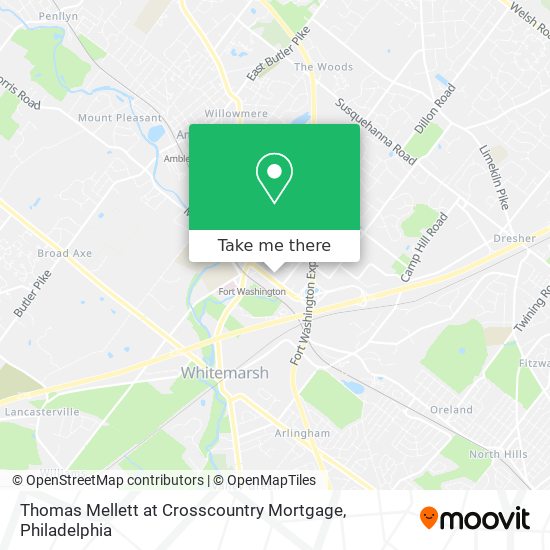 Thomas Mellett at Crosscountry Mortgage map
