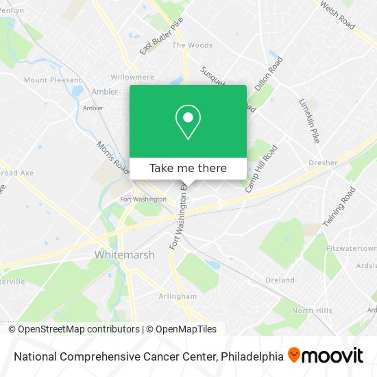 National Comprehensive Cancer Center map
