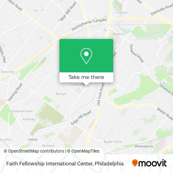 Mapa de Faith Fellowship International Center