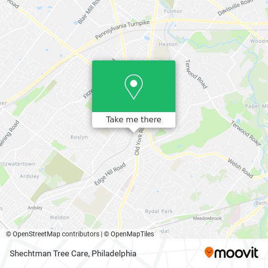 Shechtman Tree Care map