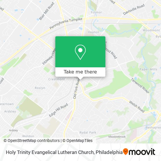 Holy Trinity Evangelical Lutheran Church map