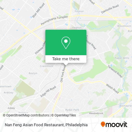 Mapa de Nan Feng Asian Food Restaurant