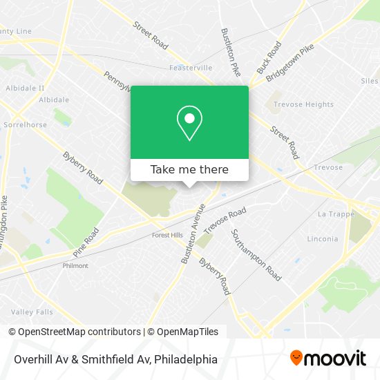 Overhill Av & Smithfield Av map