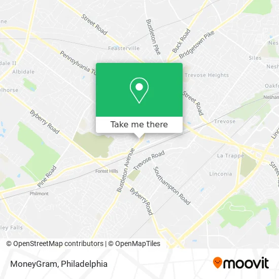 MoneyGram map