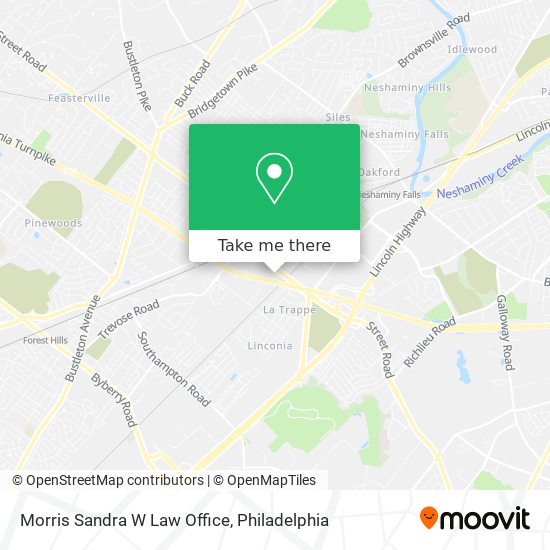 Mapa de Morris Sandra W Law Office