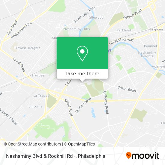 Neshaminy Blvd & Rockhill Rd - map