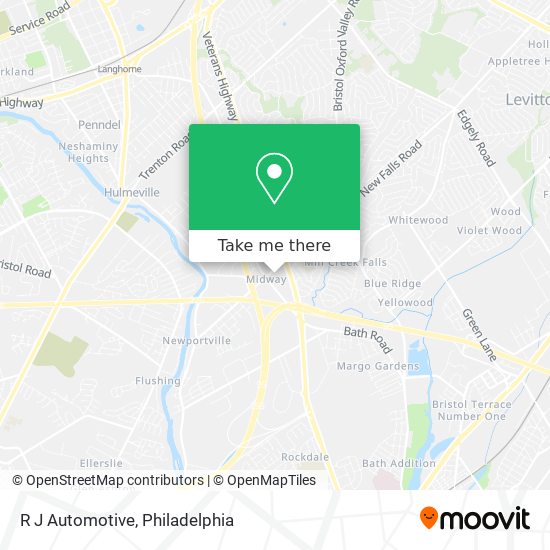 R J Automotive map