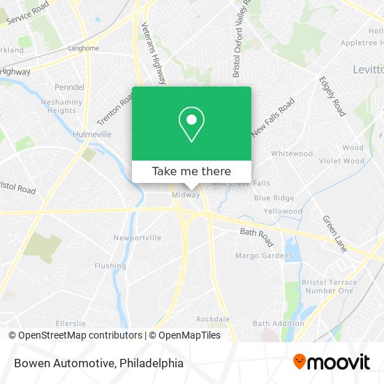 Bowen Automotive map