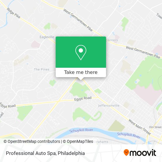 Professional Auto Spa map