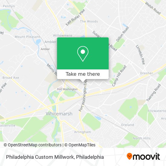 Mapa de Philadelphia Custom Millwork