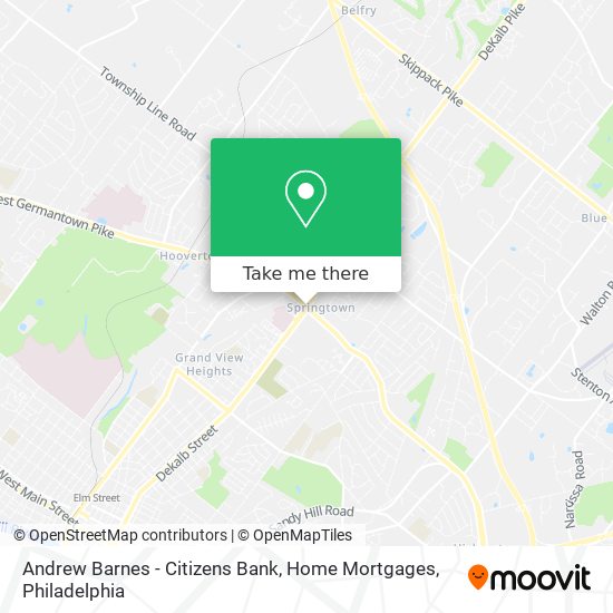 Andrew Barnes - Citizens Bank, Home Mortgages map