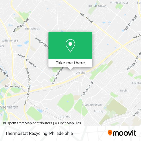 Mapa de Thermostat Recycling