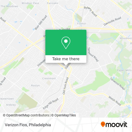 Verizon Fios map