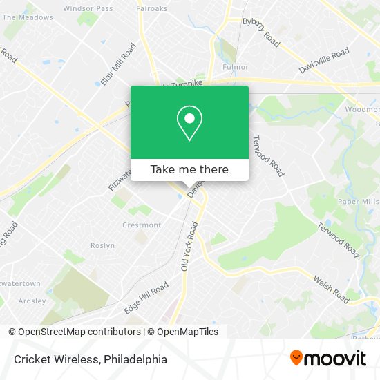 Cricket Wireless map