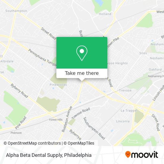 Mapa de Alpha Beta Dental Supply