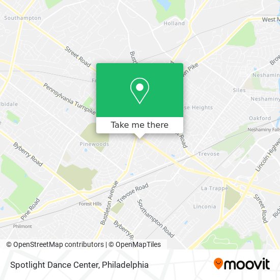 Mapa de Spotlight Dance Center