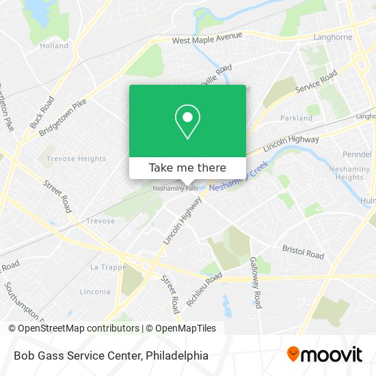 Bob Gass Service Center map