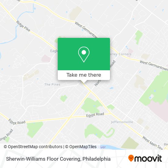 Sherwin-Williams Floor Covering map