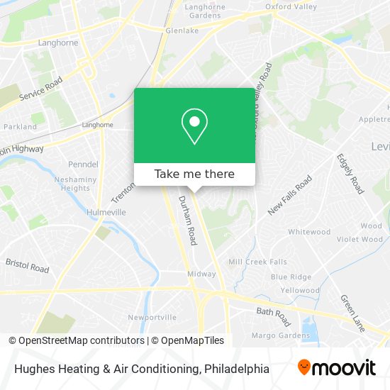 Hughes Heating & Air Conditioning map