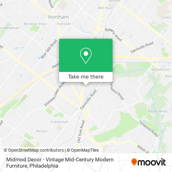 Midmod Decor - Vintage Mid-Century Modern Furniture map