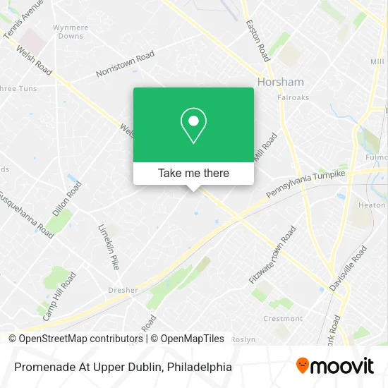 Mapa de Promenade At Upper Dublin