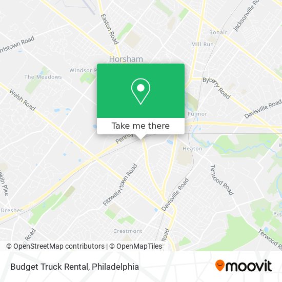 Mapa de Budget Truck Rental