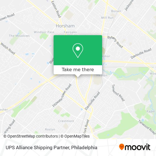 Mapa de UPS Alliance Shipping Partner