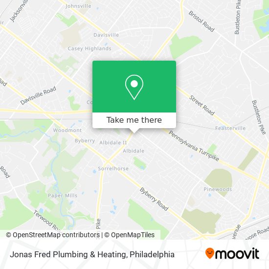 Jonas Fred Plumbing & Heating map