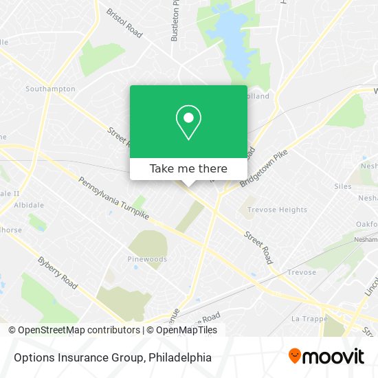 Options Insurance Group map