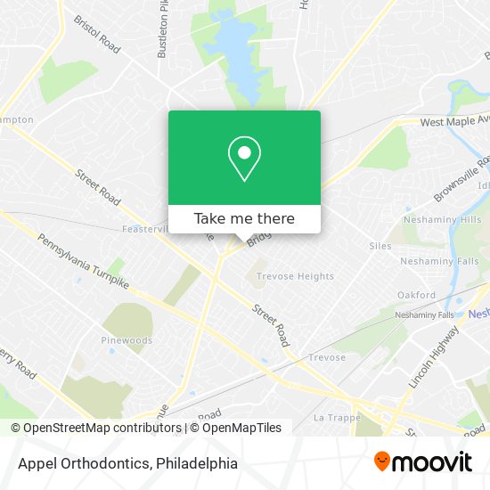 Appel Orthodontics map