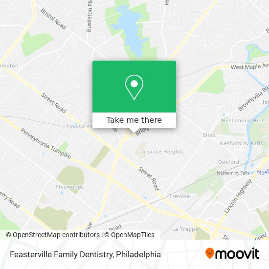 Feasterville Family Dentistry map