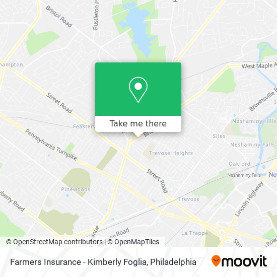 Farmers Insurance - Kimberly Foglia map